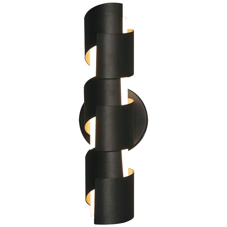 Image 1 Louie LED Sconce - 15.5W 120V - Black