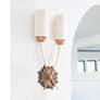 1_Louis 28" High Antique Brass 2-Light Wall Sconce