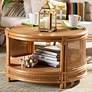 1_Louis 30" Wide Natural Brown Rattan Coffee Table