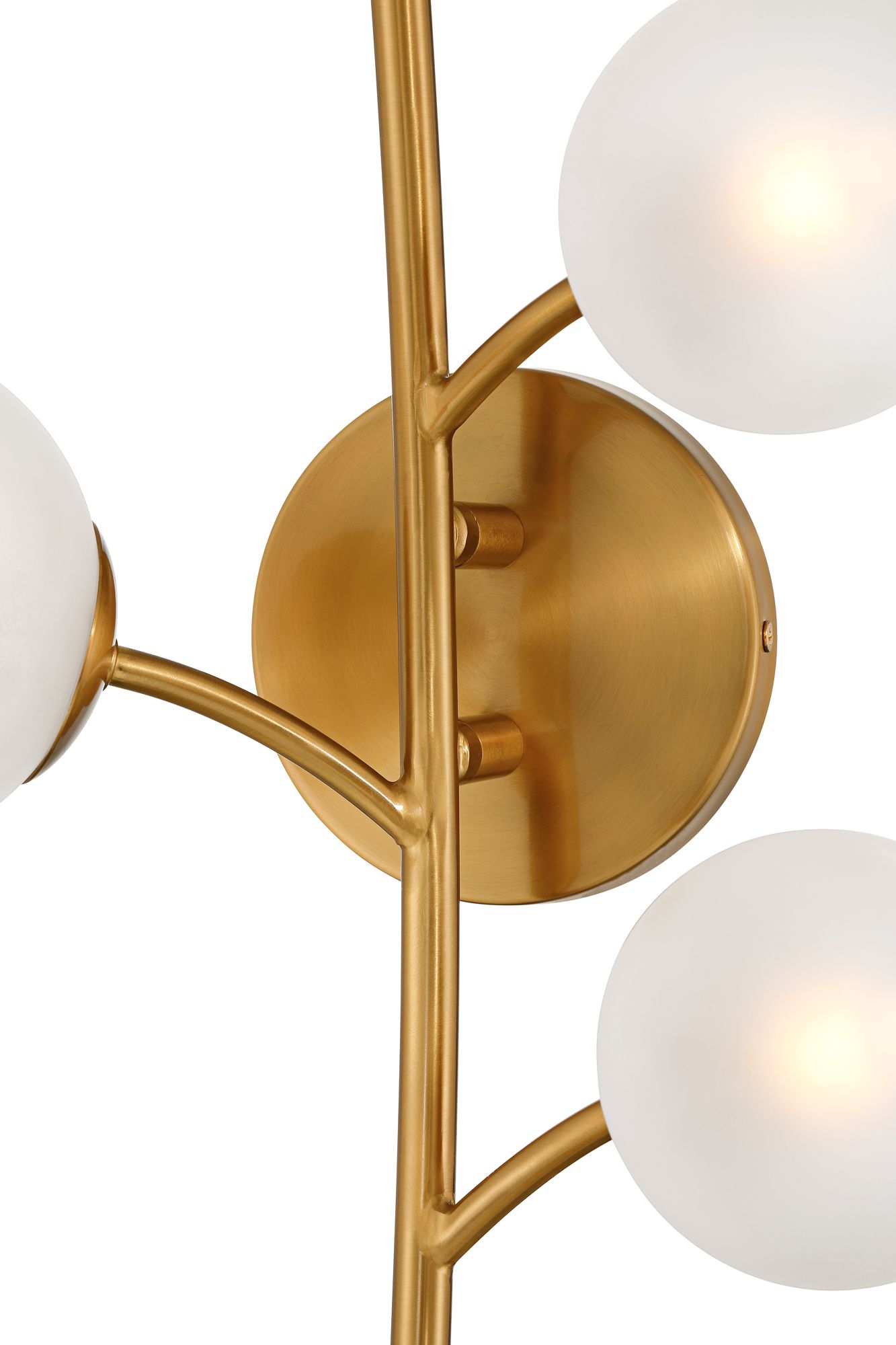 Image 3 Louisa 24" High Burnished Brass 5-Light LED Wall Sconce more views