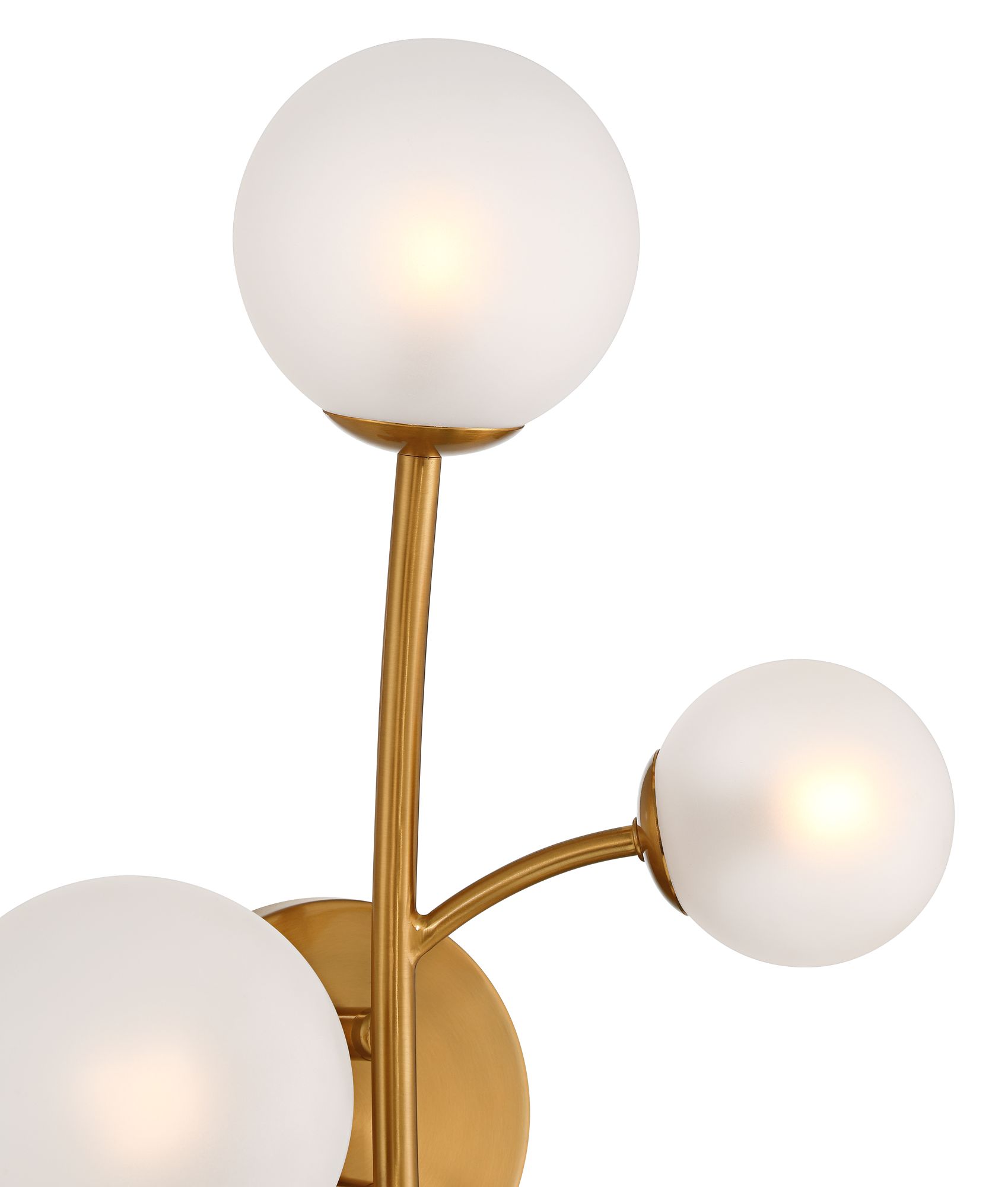 Image 4 Louisa 24" High Burnished Brass 5-Light LED Wall Sconce more views