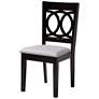 Louisa Gray Fabric 5-Piece Dining Table and Chairs Set