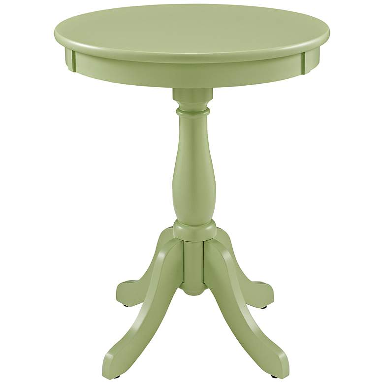 Image 1 Louisa Sea Green Round Accent Table