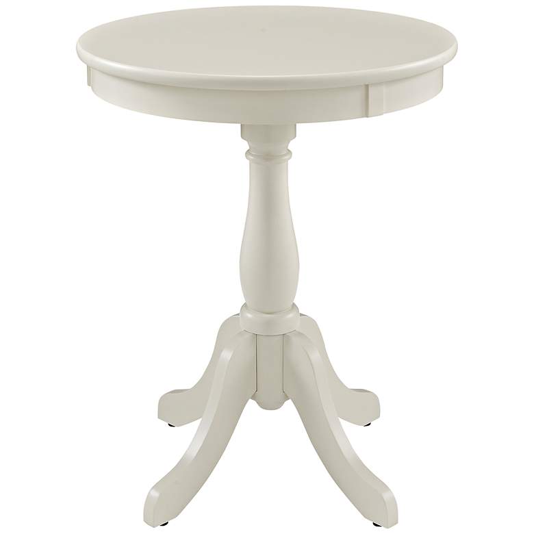 Image 1 Louisa White Round Accent Table
