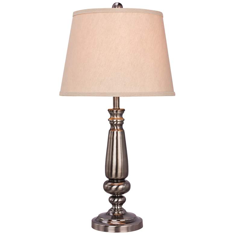 Image 1 Louisburg Brushed Black Nickel Metal Table Lamp