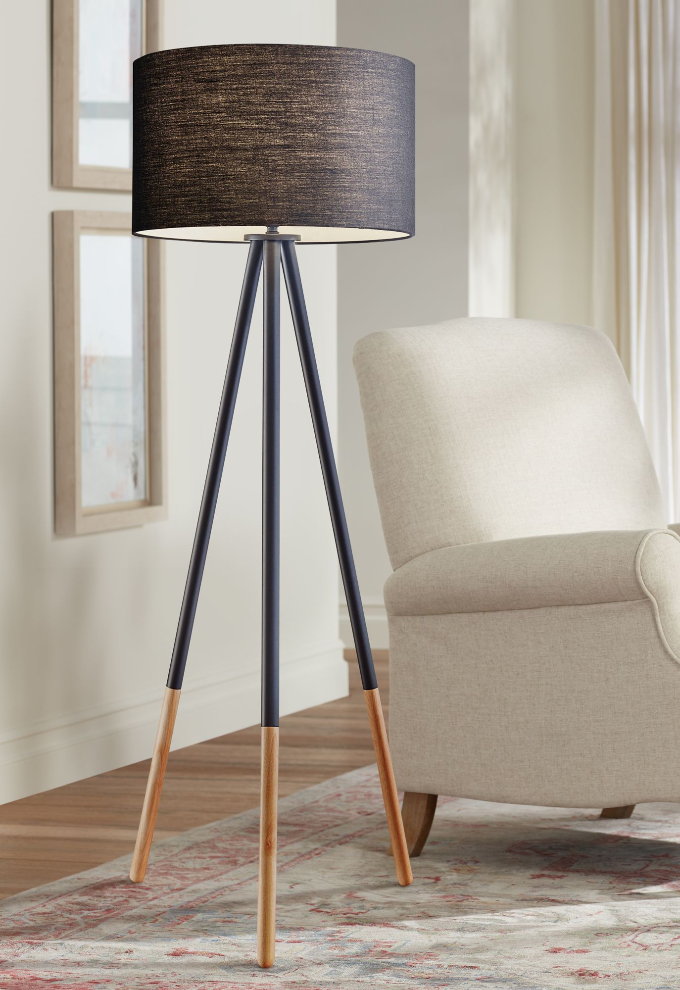 adesso louise floor lamp