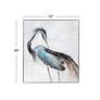 5_Louisiana Heron 35" x 39" Black And Blue Framed Canvas more views