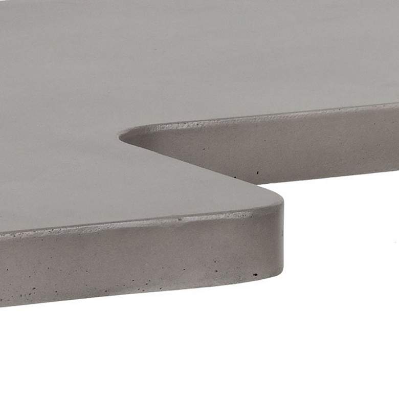 Image 4 Loupe L-Shaped Modern Concrete Coffee Tables with Tripod Legs Set of 2 more views