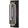 5_Lourde 18"H Black with Heritage Brass LED Outdoor Wall Light more views