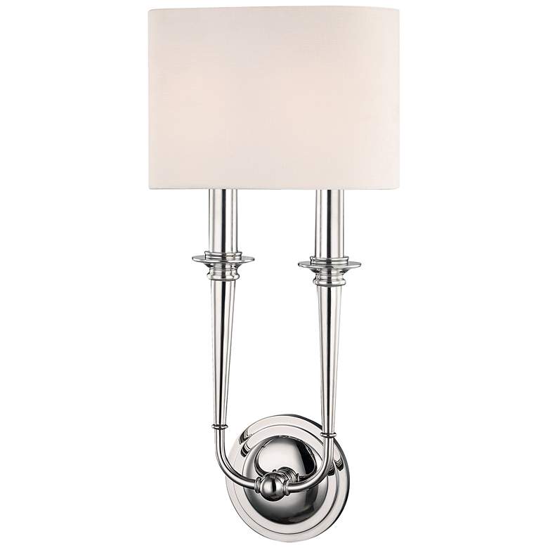 Image 1 Lourdes 2 Light Wall Sconce Plshd Nckl