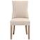 Lourdes Dining Chair, Bisque French Linen, Natural Gray, Set of 2