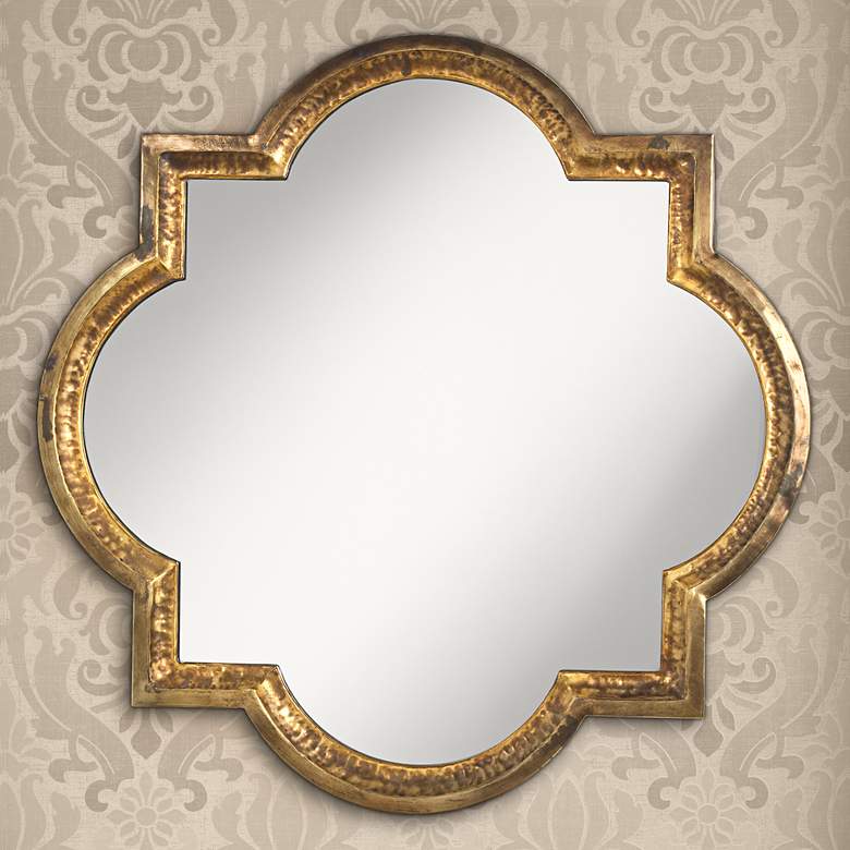 Image 1 Lourosa Quatrefoil 34" x 34" Decorative Wall Mirror