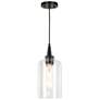 Louta 6.1" Wide Black 1-Light Pendant Light