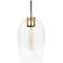 Louta 7.1" Wide Gold 1-Light Dome Pendant Light