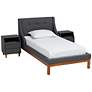 2_Louvain Dark Gray Fabric 3-Piece Twin Size Bedroom Set