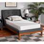 1_Louvain Dark Gray Fabric 3-Piece Twin Size Bedroom Set
