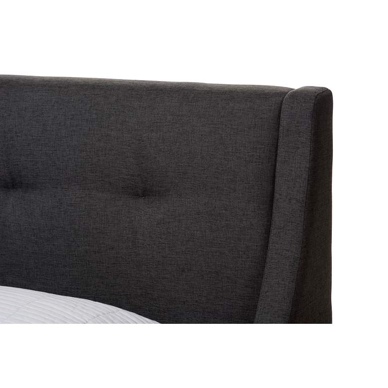Image 4 Louvain Dark Gray Fabric 3-Piece Twin Size Bedroom Set more views