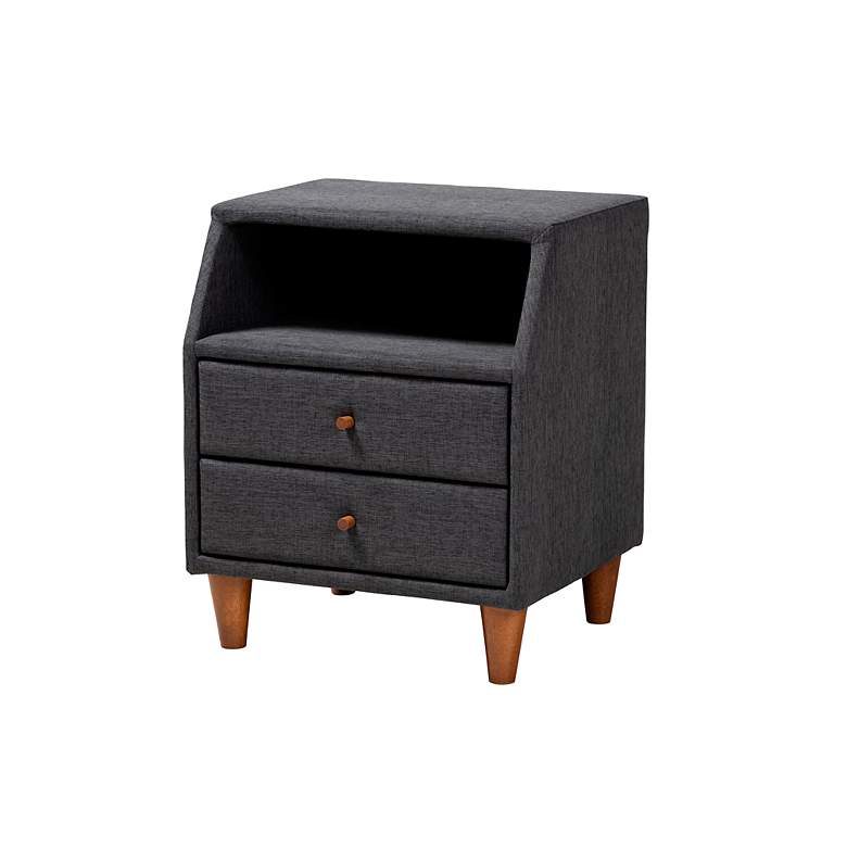 Image 6 Louvain Dark Gray Fabric 3-Piece Twin Size Bedroom Set more views