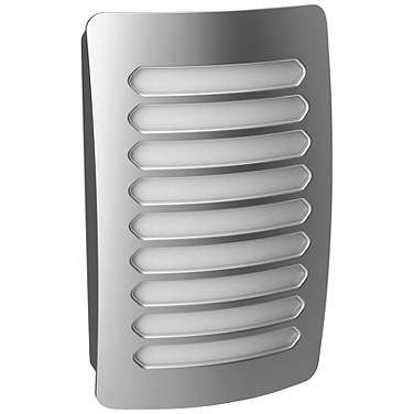 Louver DecoPlug 4 1/2" High Nickel LED Night Light