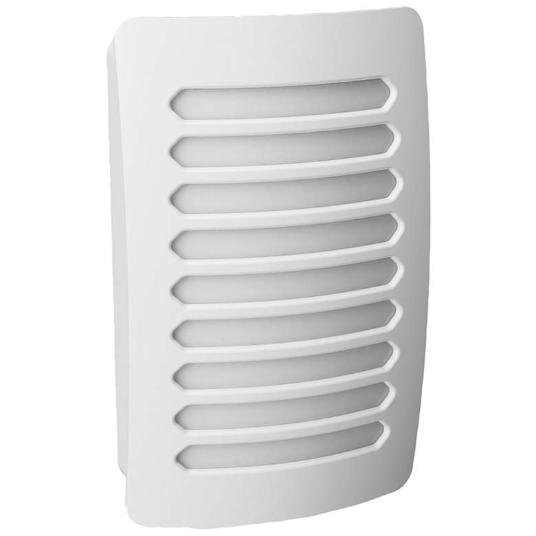 Image 1 Louver DecoPlug 4 1/2 inch High Aged White LED Night Light