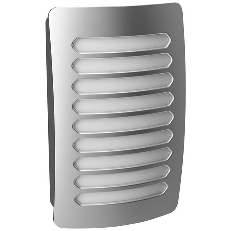 Image 1 Louver DecoPlug 4 1/2" High Nickel LED Night Light