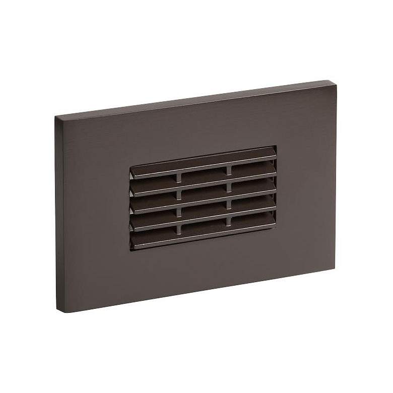 Image 1 Louver Turtle 4 3/4" Wide Bronze LED Landscape Step Light