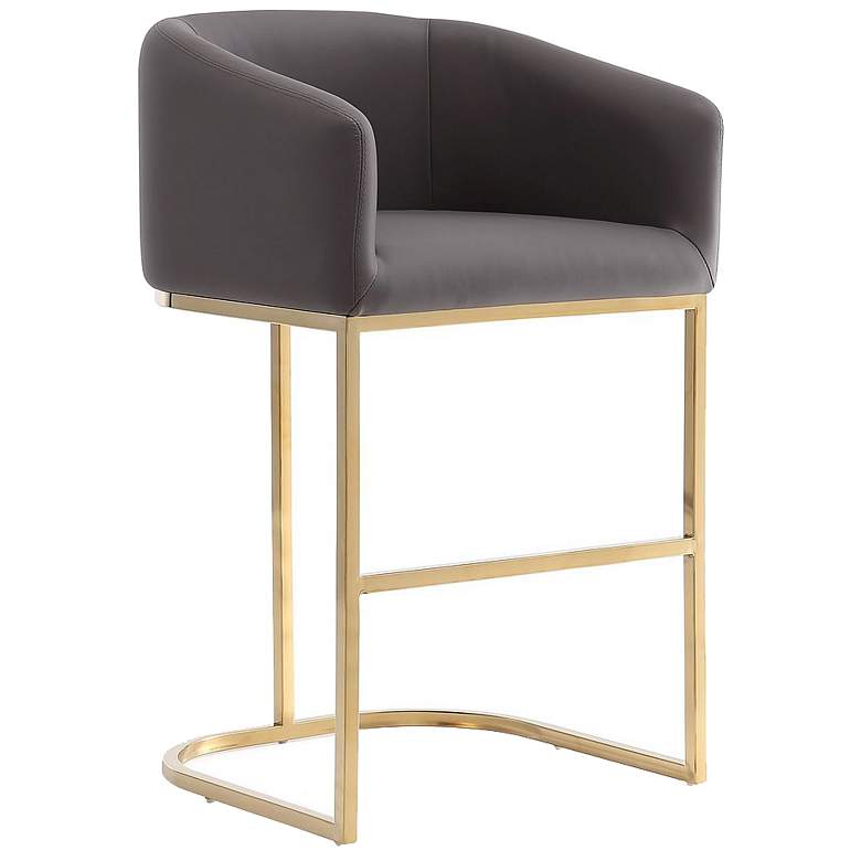 Image 1 Louvre Barstool in Grey and Black