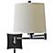 Lovana Bronze Finish Plug-In Swing Arm Wall Lamp