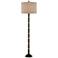 Lovat 73" High Dark Antique Brass Metal Articulated Column Floor Lamp