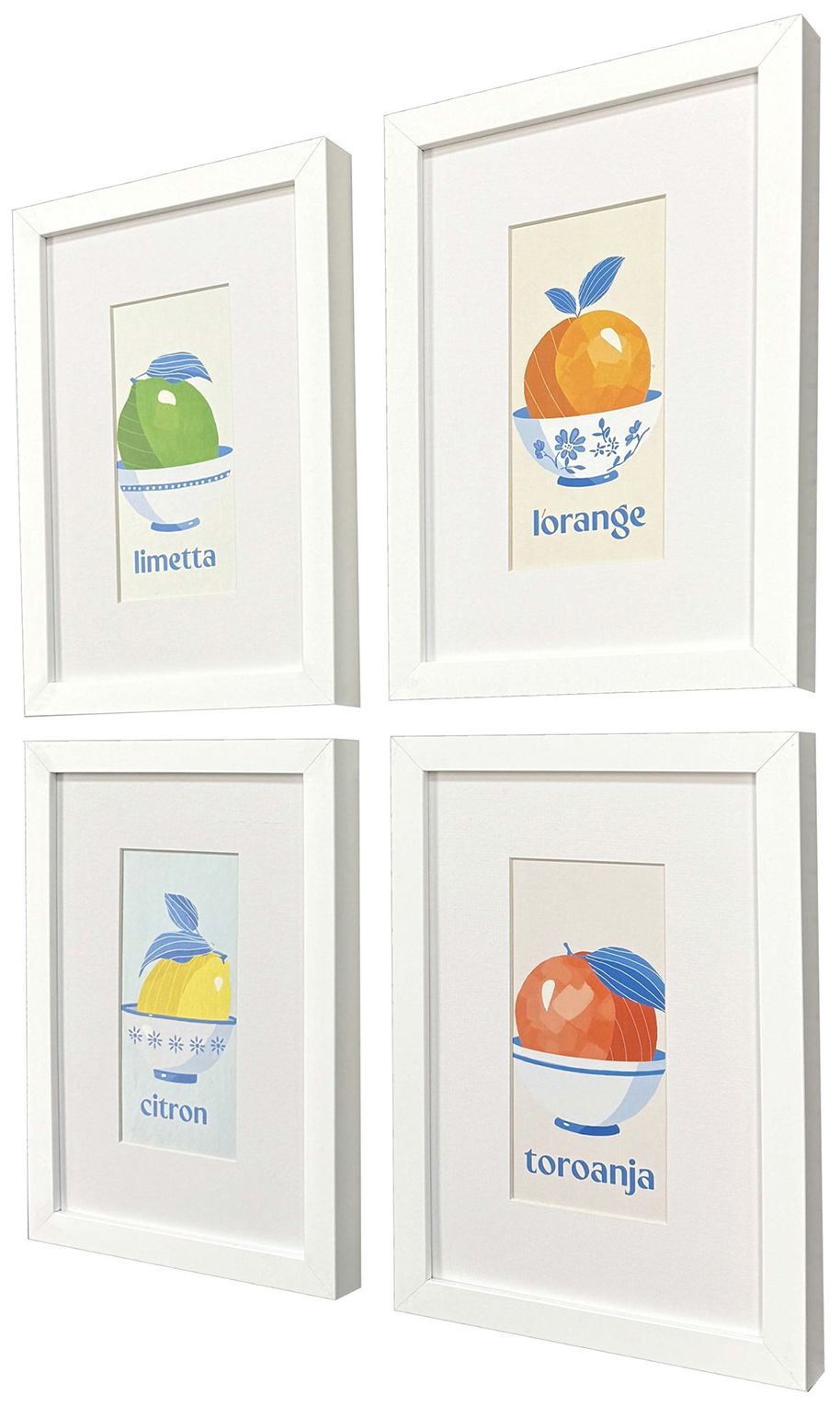 Image 3 Love of Fruit 9"W x 13"H Framed Art - Set of 4 more views