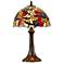 Lovebirds Floral 19" High Antique Bronze Accent Table Lamp