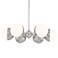 Lovel 31 1/4" Wide Brushed Nickel 6-Light LED Pendant