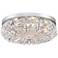 Lovell 16 1/4" Wide Chrome and Crystal Ceiling Light