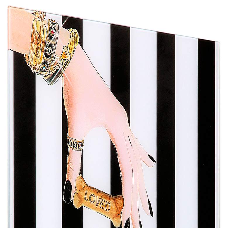 Image 3 Lovely Jewels 1 26 3/4" High Floating Glass Graphic Wall Art more views