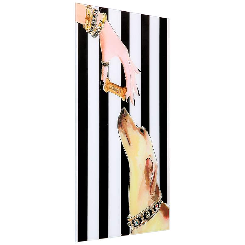 Image 4 Lovely Jewels 1 26 3/4" High Floating Glass Graphic Wall Art more views