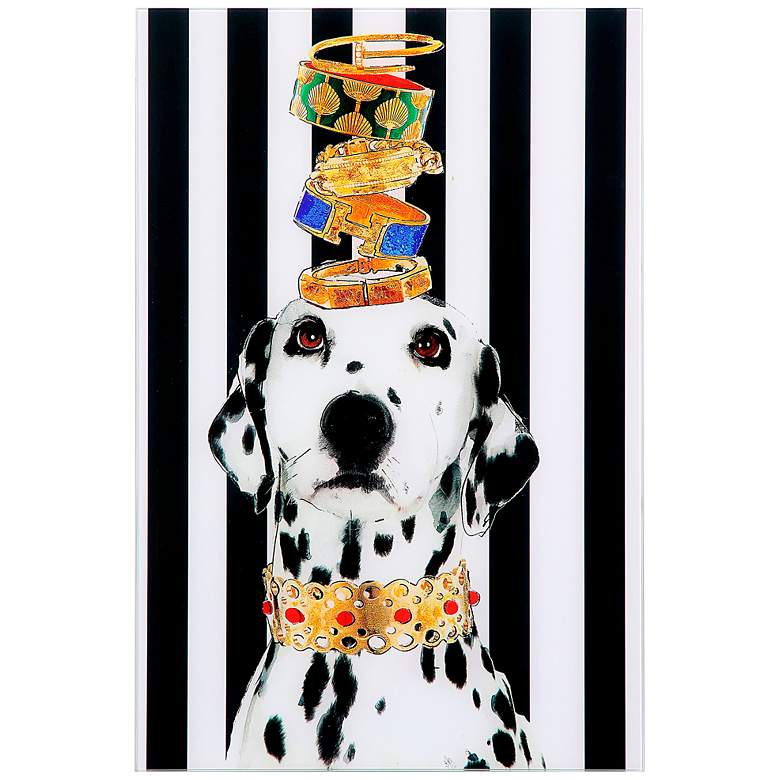 Image 2 Lovely Jewels 2 26 3/4" High Floating Glass Graphic Wall Art