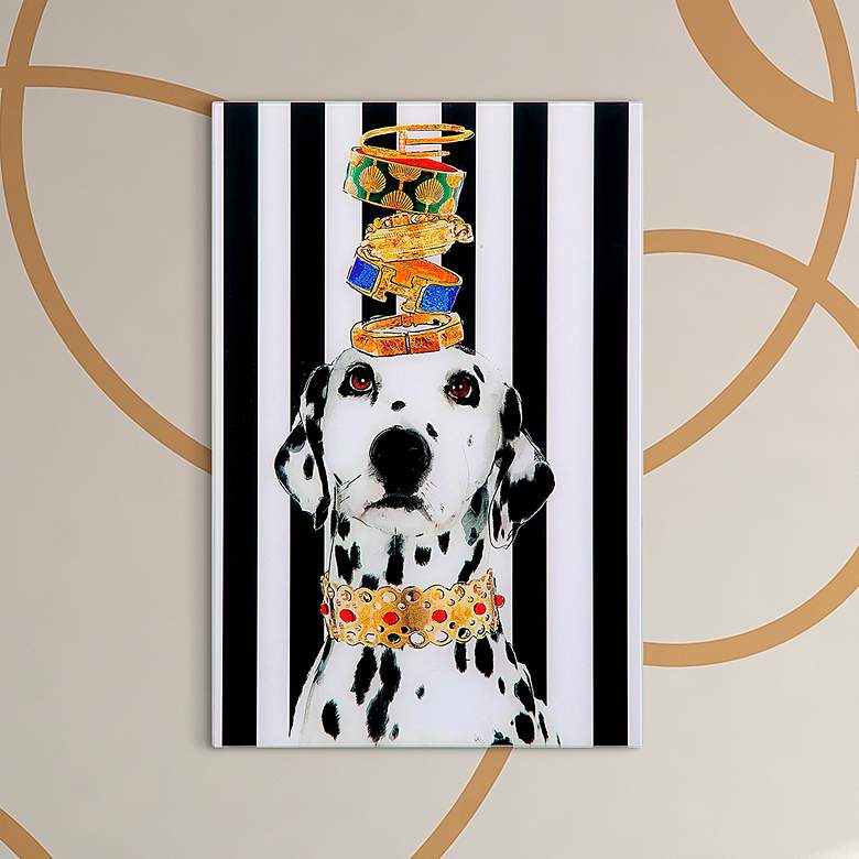 Image 1 Lovely Jewels 2 26 3/4" High Floating Glass Graphic Wall Art