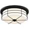 Lovett 14" Wide Matte Black LED Ceiling Light