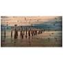 Low Tide 60"W Rectangular Giclee Print Solid Wood Wall Art