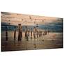 Low Tide 60"W Rectangular Giclee Print Solid Wood Wall Art