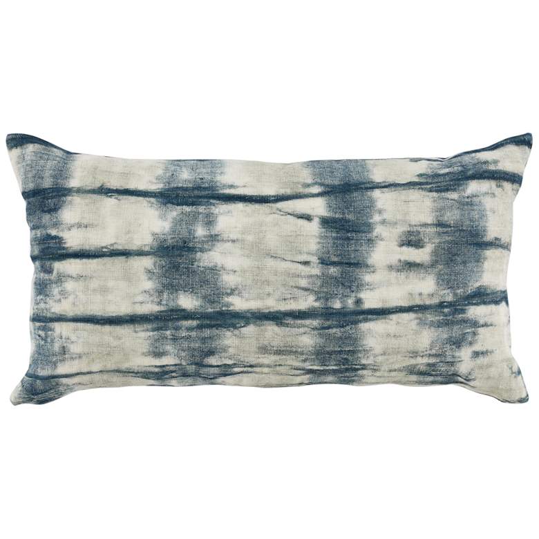 Low Tide Blue Abstract 26 inch x 14 inch Decorative Pillow