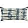 Low Tide Blue Abstract 26" x 14" Decorative Pillow