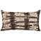Low Tide Brown Abstract 26" x 14" Decorative Pillow