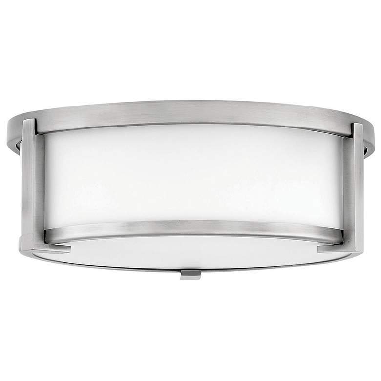 Image 1 Lowell 13 1/4" Wide Nickel Ceiling Light by Hinkley Lighting