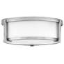 1_Lowell 13 1/4" Wide Nickel Ceiling Light by Hinkley Lighting