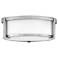 Lowell 13 1/4" Wide Nickel Ceiling Light by Hinkley Lighting