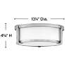 2_Lowell 13 1/4" Wide Nickel Ceiling Light by Hinkley Lighting more views