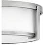 3_Lowell 13 1/4" Wide Nickel Ceiling Light by Hinkley Lighting more views