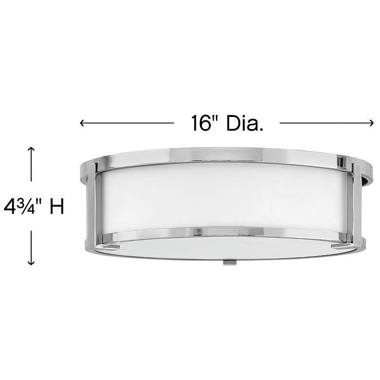 Image 4 Lowell 16" Wide Chrome Ceiling Light by Hinkley Lighting more views