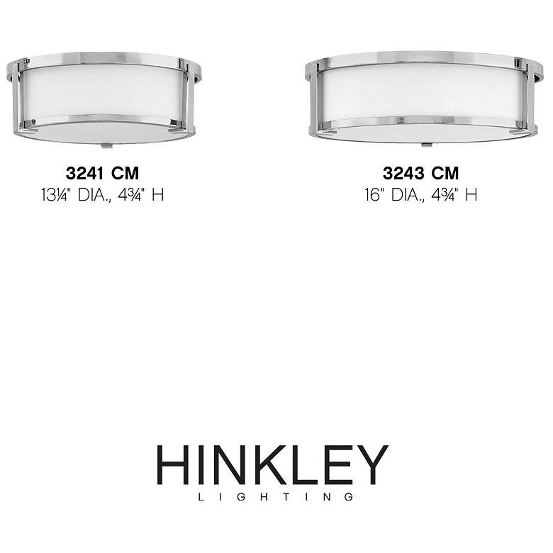 Image 6 Lowell 16" Wide Chrome Ceiling Light by Hinkley Lighting more views